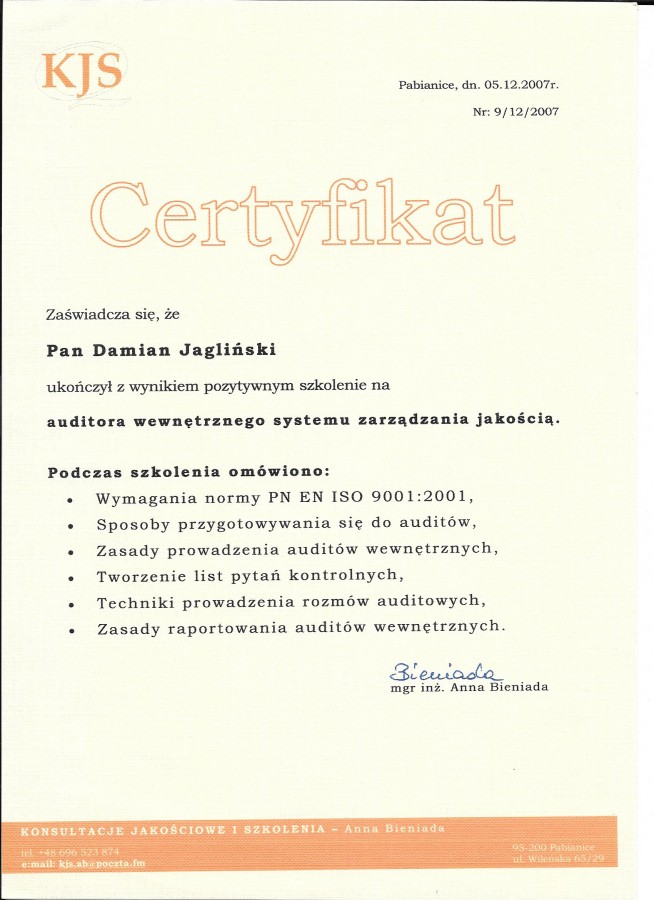 Certyfikaty [10]